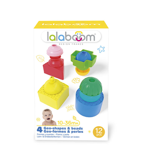 Lalaboom Shapes (4 Shapes & 8pc Beads)