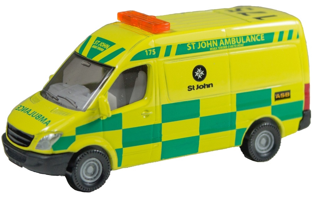 yellow ambulance toy