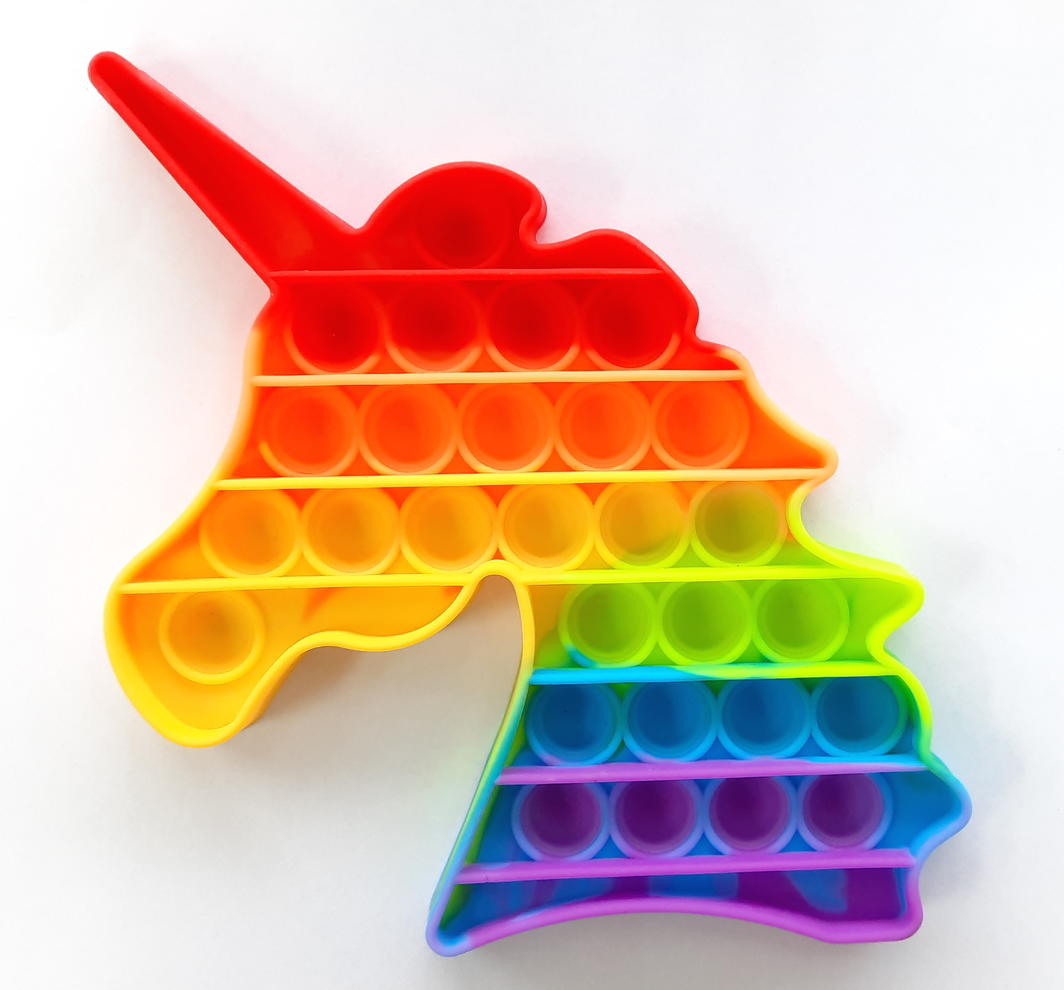 unicorn rainbow pop it fidget toy