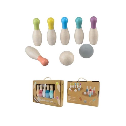 Wooden Bowling Set